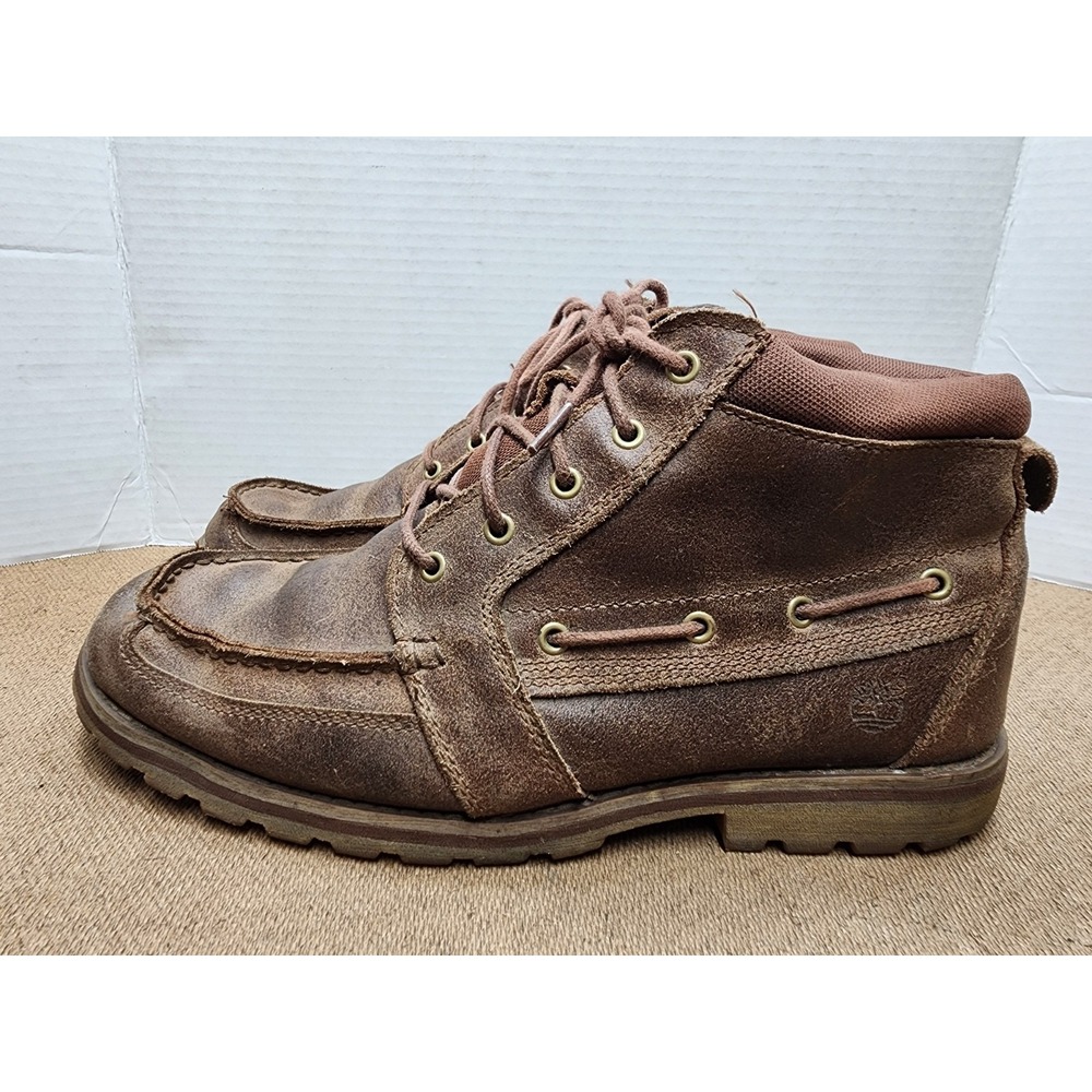 Men's Timberland Icon Size 10.5M Brown Leather Chukka Boots